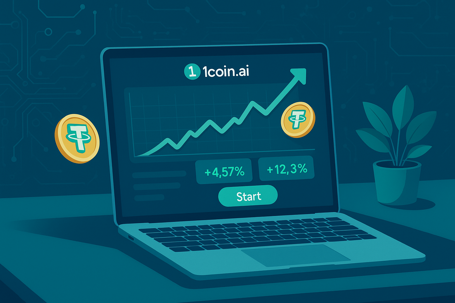 Effortless Passive Income with AI Crypto Trading on 1coin.ai