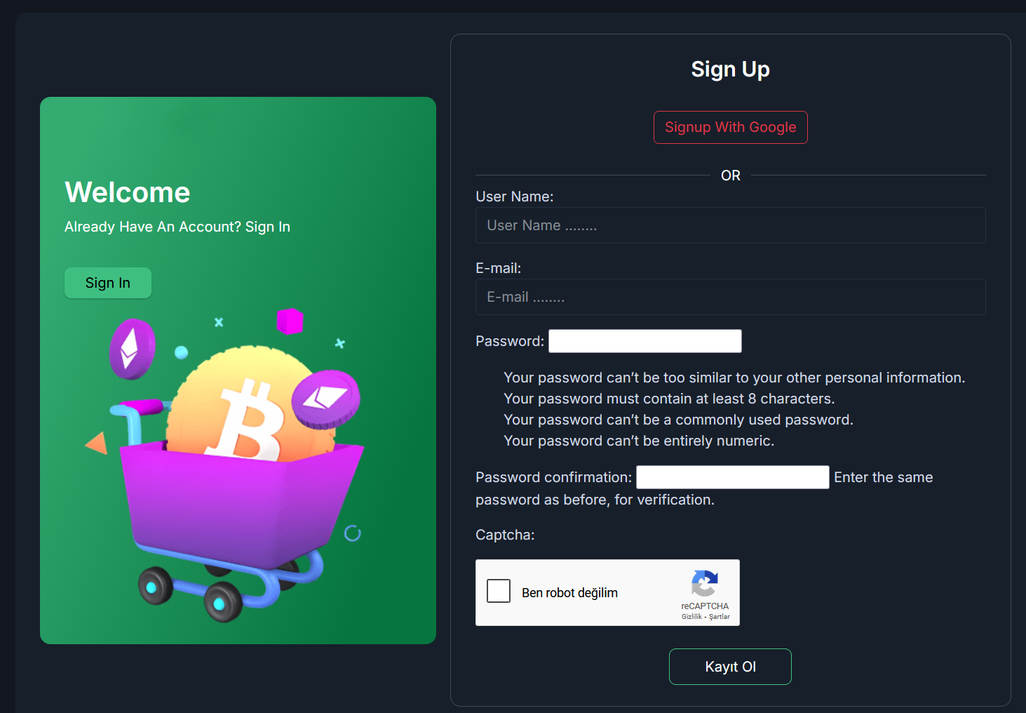 1coin.ai one-click signup for automated Binance trading