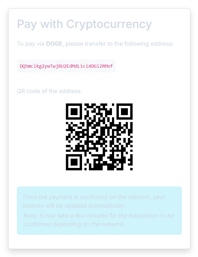 Add USDT to 1coin.ai wallet